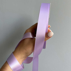 Лента атлас Ding Xin 2.5 см * 90 м - #0430 Лавандовый. Photo 2